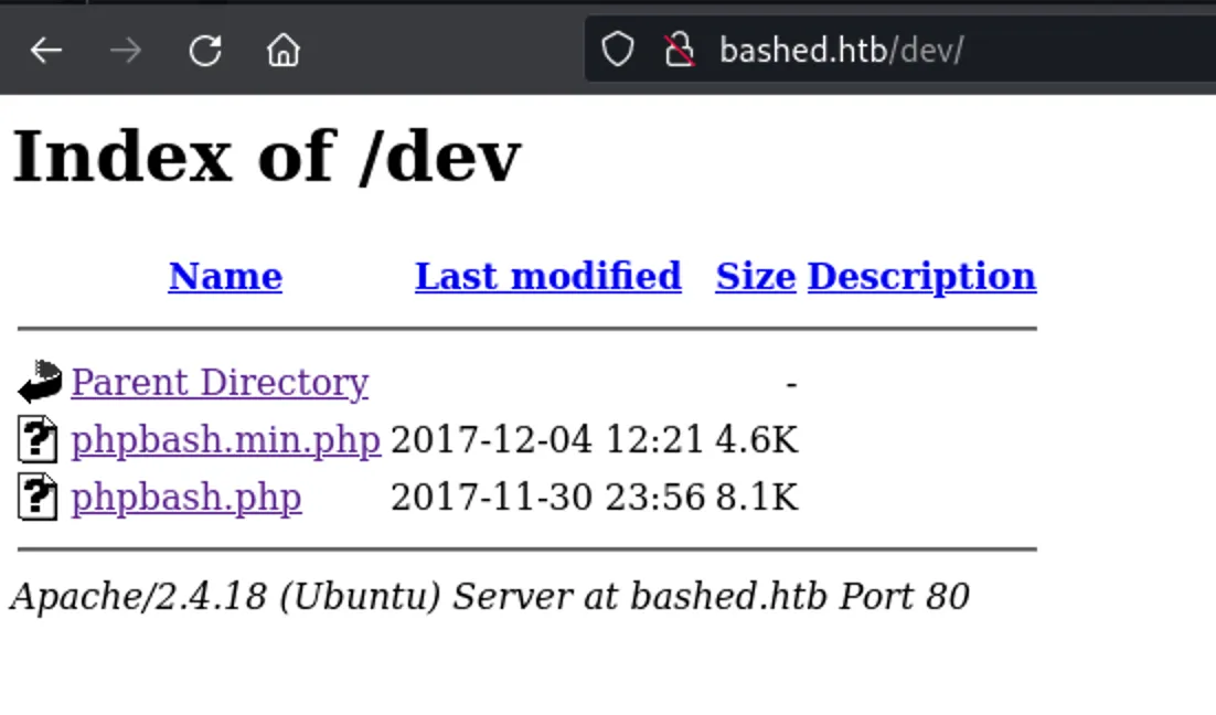 HTB-Bashed WebShell