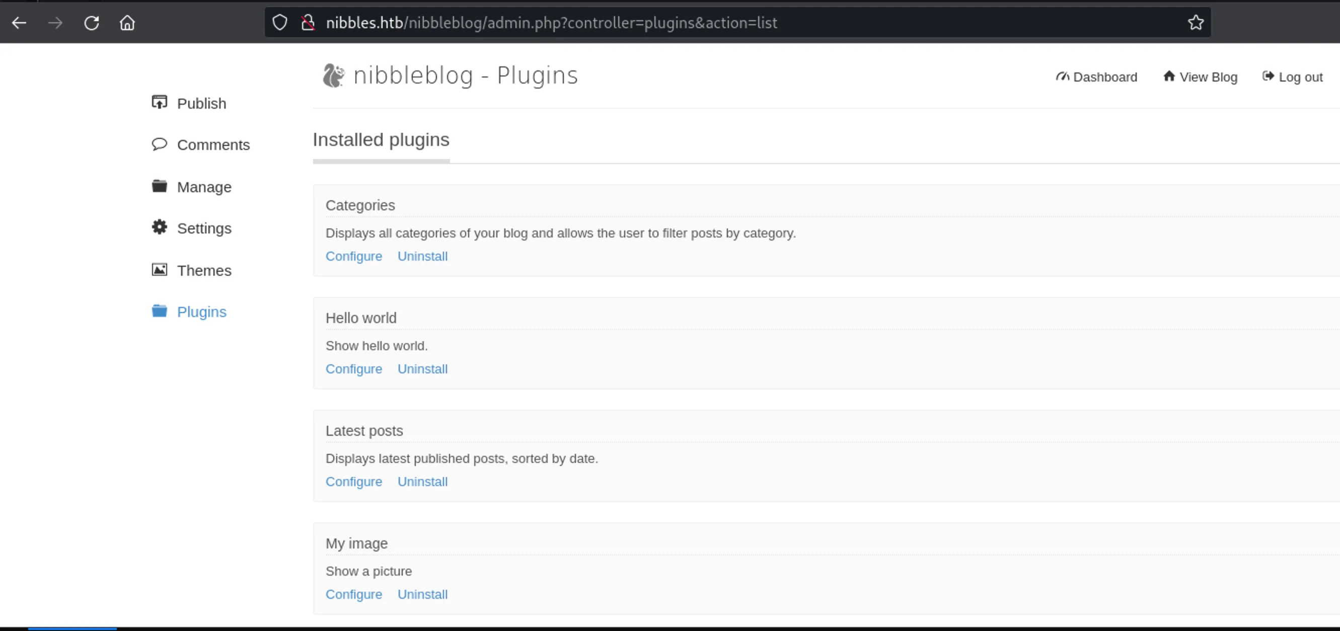 HTB Nibbles PHP Reverse Shell Upload